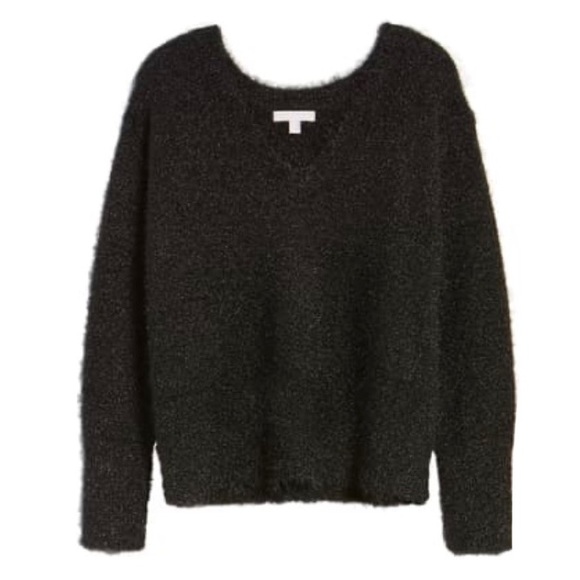 Chelsea28 Black Eyelash Metallic Sweater - Picture 5 of 12